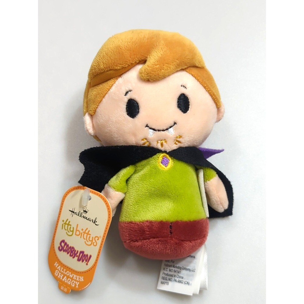 2015 Hallmark Itty Bitty Bittys Halloween Shaggy Vampire Scooby Doo Cartoon‎ NWT